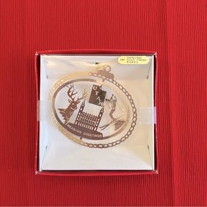 Utah Nation's Treasures State Christmas Ornaments 24k Gold finish Brass